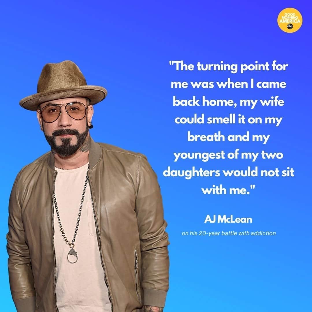 Good Morning Americaさんのインスタグラム写真 - (Good Morning AmericaInstagram)「42-year-old Backstreet Boys star @aj_mclean is opening up about his 20-year battle with addiction. Link in bio for more.」10月20日 1時00分 - goodmorningamerica