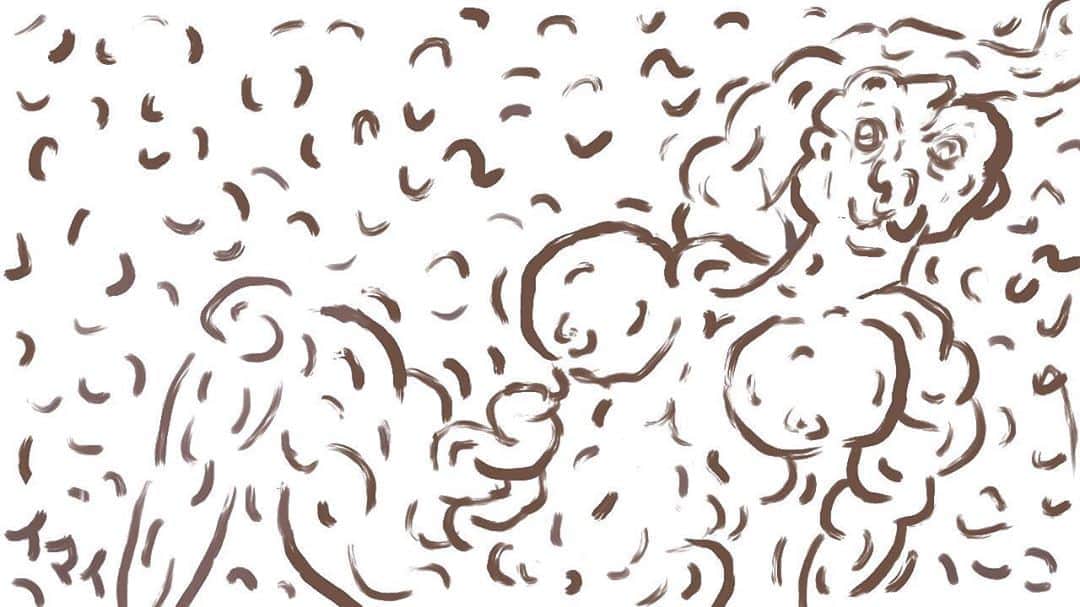 イマイアキノブのインスタグラム：「✺ memento mori  #imaiakinobu  #イマイアキノブ  #illustration  #ripples」