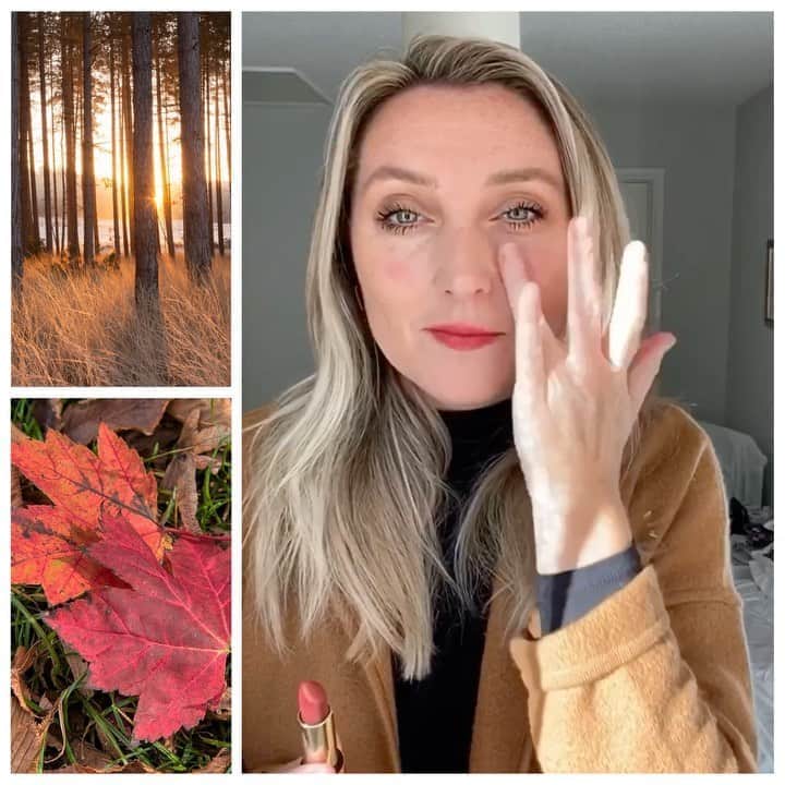 JO BAKERのインスタグラム：「A U T U M N A L • W A R M T H 🍂 Deep, rich , fall shades .... exact product deets are up on my igtv where there’s a longer version with full product breakdown!! 💋 #makeup on me by me #jobakermakeupartist filling in dead time with fun little bits of content.  #makeuptutorial #makeuplooks #makeupartist #makeupideas #fallmakeup #autumnvibes🍁」