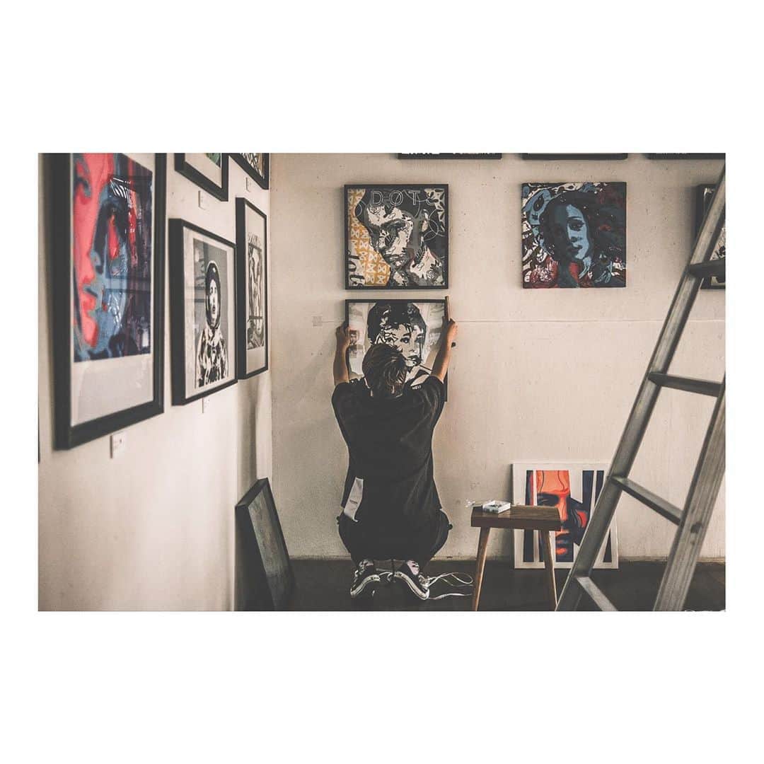 HIDEのインスタグラム：「DOTS COLLECTIVE 3rd Exhibition  [FROM THE NODO BASEMENT] at NAGOYA  @dotscollective_official  #dotscollective」