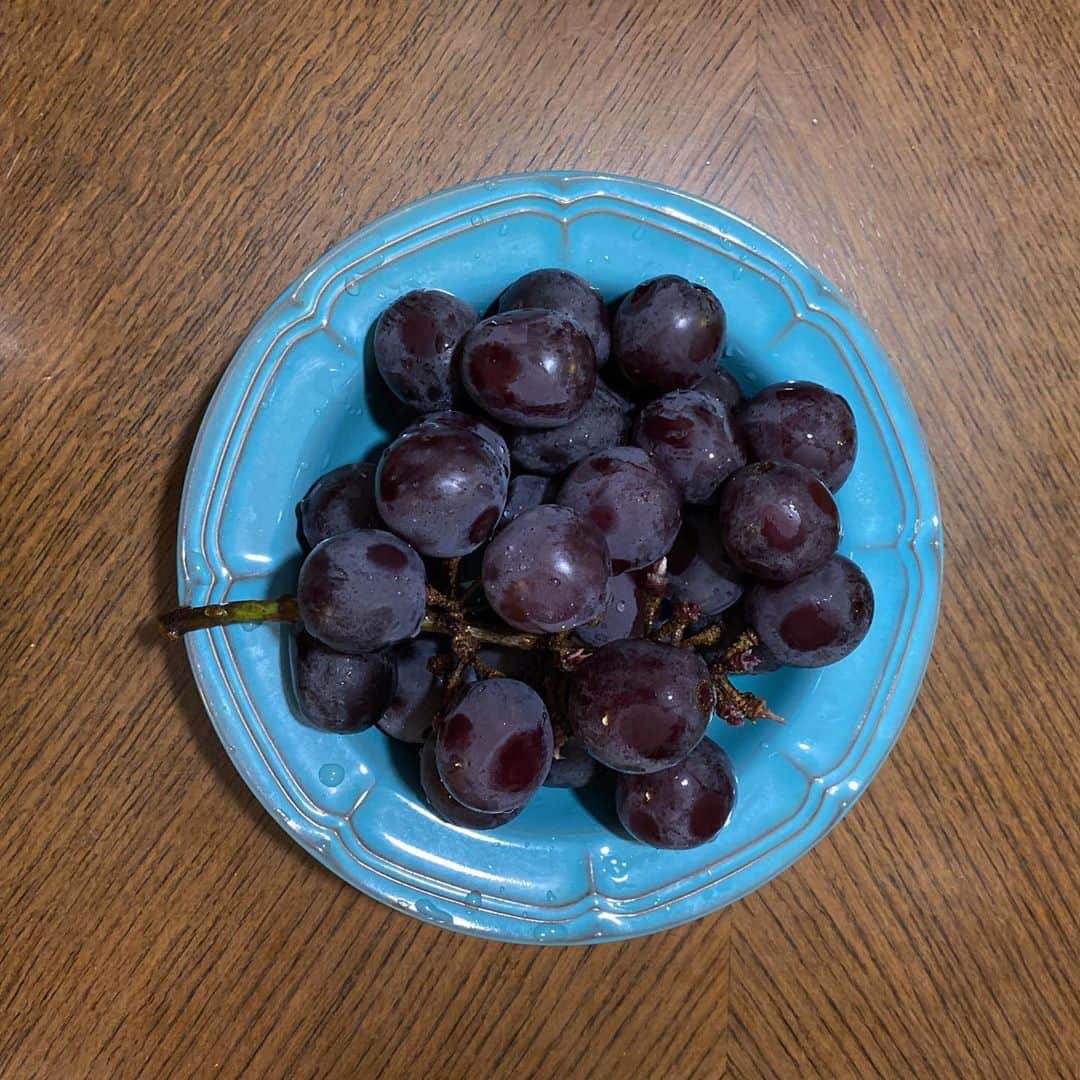 のインスタグラム：「ピオーネ ☁️🍇🦋」