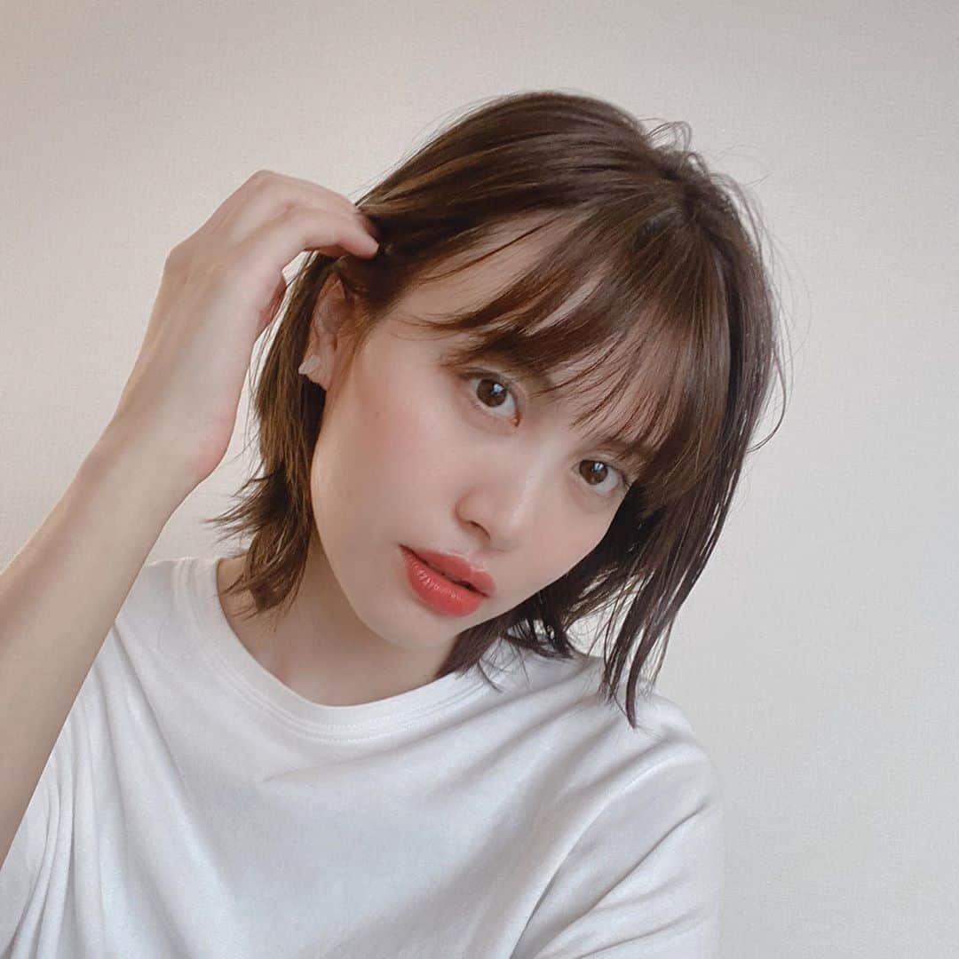 中別府葵さんのインスタグラム写真 - (中別府葵Instagram)「朝起きてノーセットでこれ。 最強ヘアー🤭🤭✨✨  #gardentokyo#hairstyle #ginza  それと最近お気に入りのピアス☺︎」10月19日 21時30分 - nakabeppuaoi