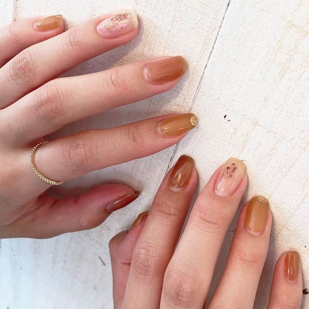 桃衣香帆さんのインスタグラム写真 - (桃衣香帆Instagram)「🍂#nails」10月19日 21時44分 - momoikaho