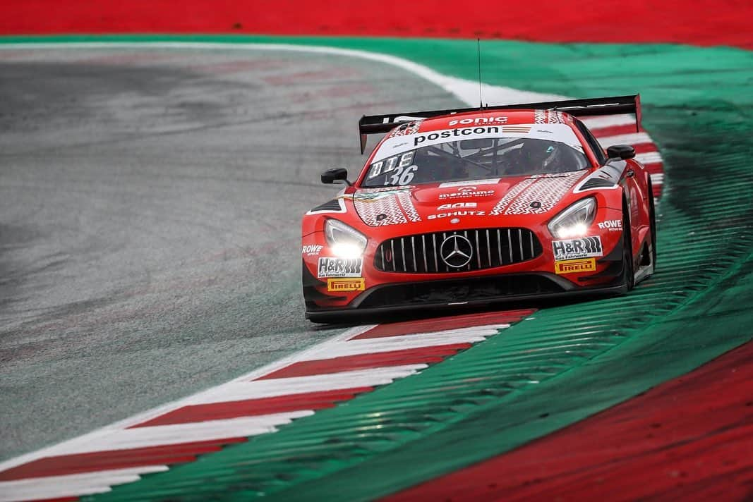 Mercedes AMGさんのインスタグラム写真 - (Mercedes AMGInstagram)「The 200th race in history of the ADAC GT Masters at the Austrian @redbullring ended with a podium success for the #22 Mercedes-AMG GT3 from @toksportwrt. Finishing in P2, drivers @maroengel and @lucastolz scored valuable points for the championship standings. Congratulations! 👏   #AMGGT3 #MercedesAMGMotorsport #GTMasters」10月19日 21時48分 - mercedesamg