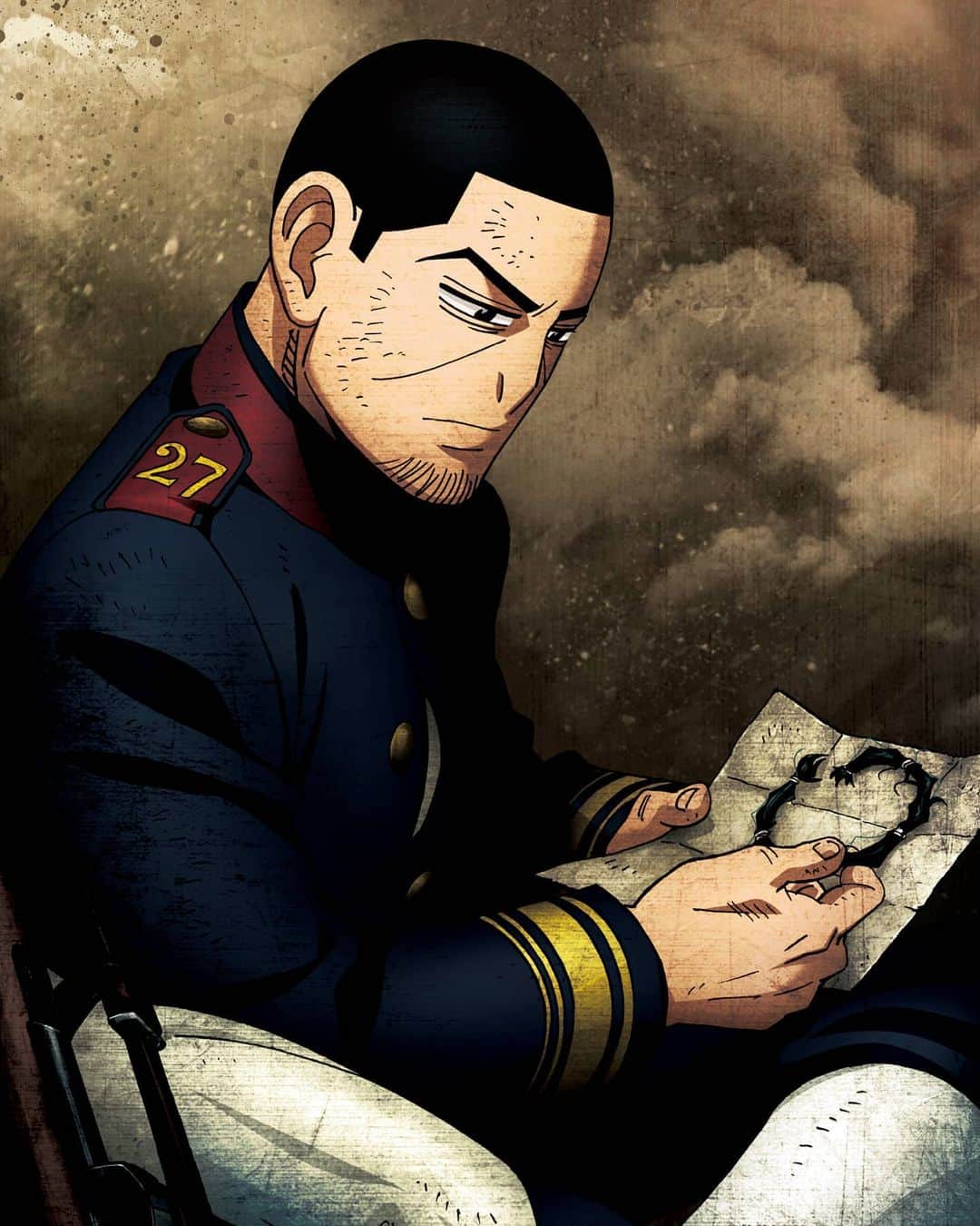 日向正樹のインスタグラム：「月島描かせて頂きました! #ゴールデンカムイ」