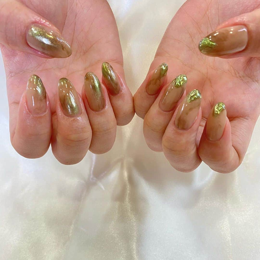 inthinkさんのインスタグラム写真 - (inthinkInstagram)「ベージュ×グリーン🧉🌿 . . . #nail #nailart #nailist #nailsalon #ネイル #ネイルサロン #ネイルアート #gel #gelnail #ニュアンスネイル #ちゅるんネイル#凝膠指甲#指甲設計#美甲推薦 #光療美甲#手繪指甲#東區#パラジェル#パラジェルベース」10月19日 22時35分 - inthink