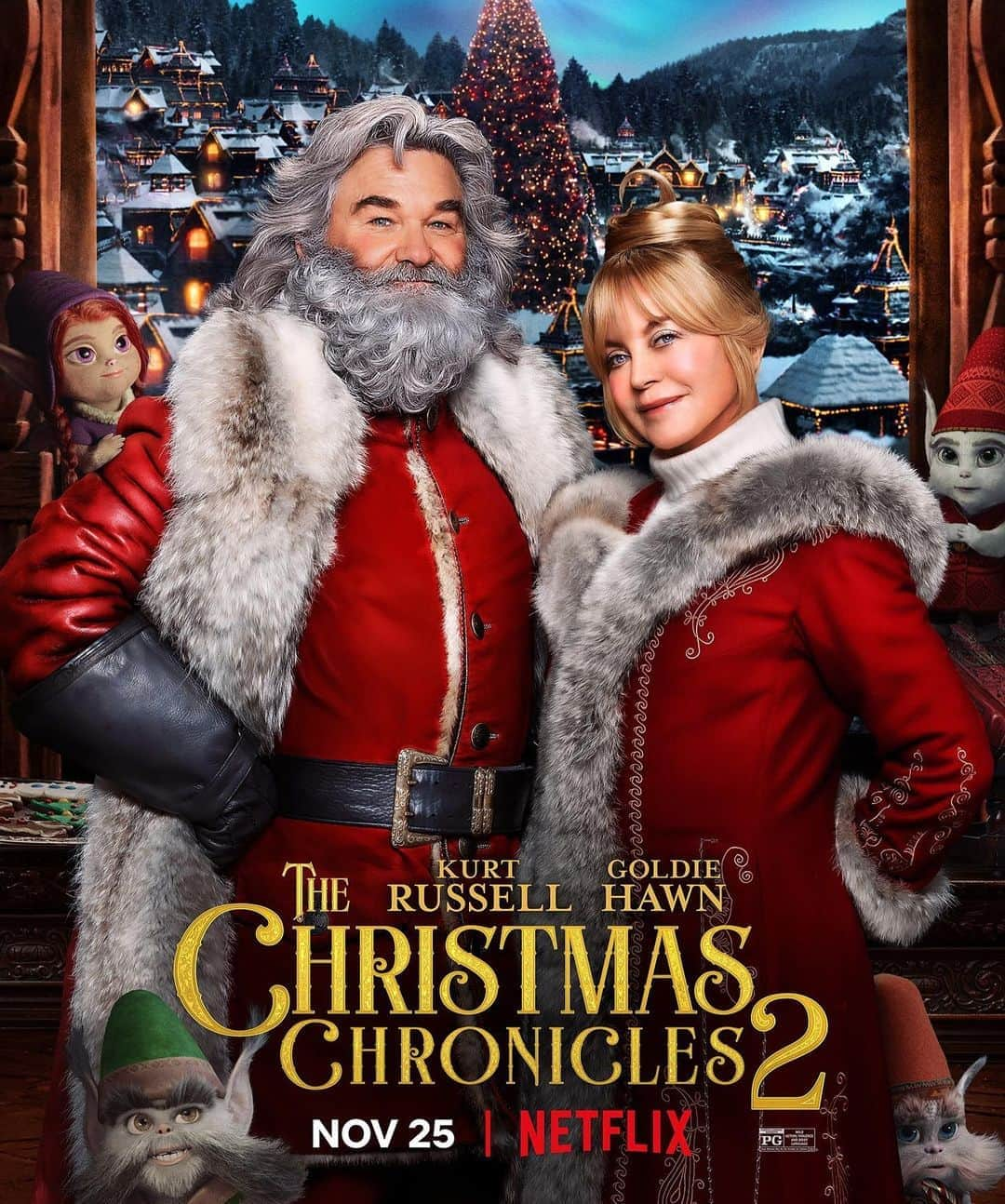 Just Jaredさんのインスタグラム写真 - (Just JaredInstagram)「The first trailer for the sequel to Netflix’s “Christmas Chronicles,” starring @goldiehawn and Kurt Russell, is finally here! Tap this pic in the LINK IN BIO to watch.  #KurtRussell #GoldieHawn Photo: @netflix」10月19日 22時44分 - justjared