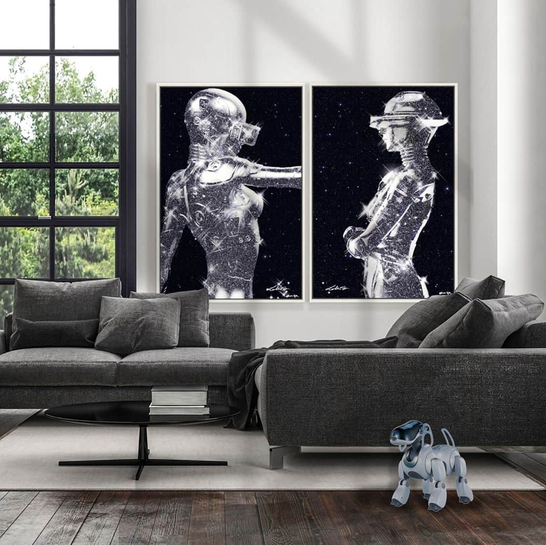 The Oliver Gal Artist Co.さんのインスタグラム写真 - (The Oliver Gal Artist Co.Instagram)「Upgrade your living room to a futuristic look with pieces from our new collection Cyber Arcade #olivergal」10月20日 10時15分 - olivergalart