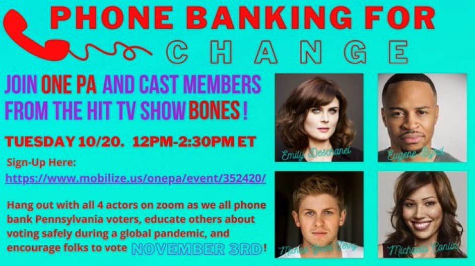 ユージン・バードのインスタグラム：「Tomorrow please join me, @themgt @michaelaconlin and #emilydeschanel as we do our part with @onepennsylvania to get Pennsylvanians to vote in this extremely important election! Link in bio #vote #proudphiladelphian #philly」
