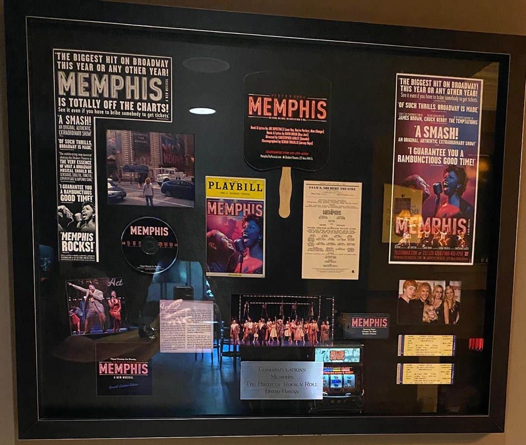 デヴィッド・ブライアンのインスタグラム：「Mine and Joe DiPietro’s multiple Tony Award winning musical ...MEMPHIS ... opened at the Shubert Theatre this day 11 years ago !!!!! HBD !! For those of you who haven’t seen it .. It celebrates what brings us together NOT what separates us! This show mattered Then , Now , and Forever !!! (You can see it on BroadwayHD.com ) 😎🎉🎉🎉🎶🎹🎤💪」