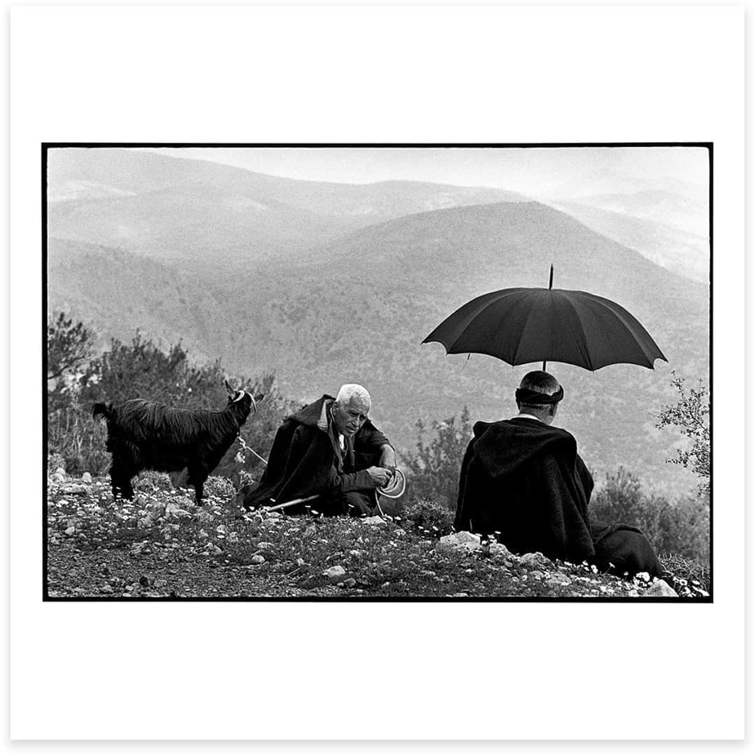 Magnum Photosさんのインスタグラム写真 - (Magnum PhotosInstagram)「“This picture of shepherds was made in the mountains of Crete. I travelled throughout Greece from 1962 through to 1965, making pictures on rural life in isolated villages which would become my second book, A Greek Portfolio. The images I made in Greece all had a real emphasis on the people.  A rule of thumb of mine during that time was to work only in villages which had no electricity. My parents were Greek immigrants to the United States, and being fluent in the language was a great help. I found these villages and their inhabitants to be warm and welcoming.” – Constantine Manos⁠ .⁠ Works of Imagination, the October Magnum Square Print Sale in partnership with @aperturefnd is now live on the Magnum Shop, for one week only.⁠ .⁠ Build your photography collection with this unique opportunity to purchase signed or estate-stamped prints by over 100 of the world’s leading photographic artists for $100.⁠ .⁠ Link in bio to shop the full selection.⁠ ⁠ .⁠ PHOTO: Shepherds with a goat. Crete, Greece. 1964.⁠ .⁠ © @constantine.manos/#MagnumPhotos⁠ ⁠ #MAGNUMSQUARE #WorksofImagination #printsale」10月20日 3時45分 - magnumphotos