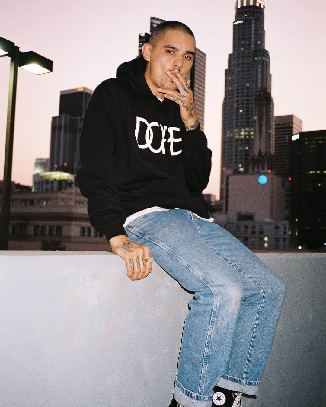 DOPEのインスタグラム：「Reflective DOPE Hoodie 🔥  Get it at dope.com」