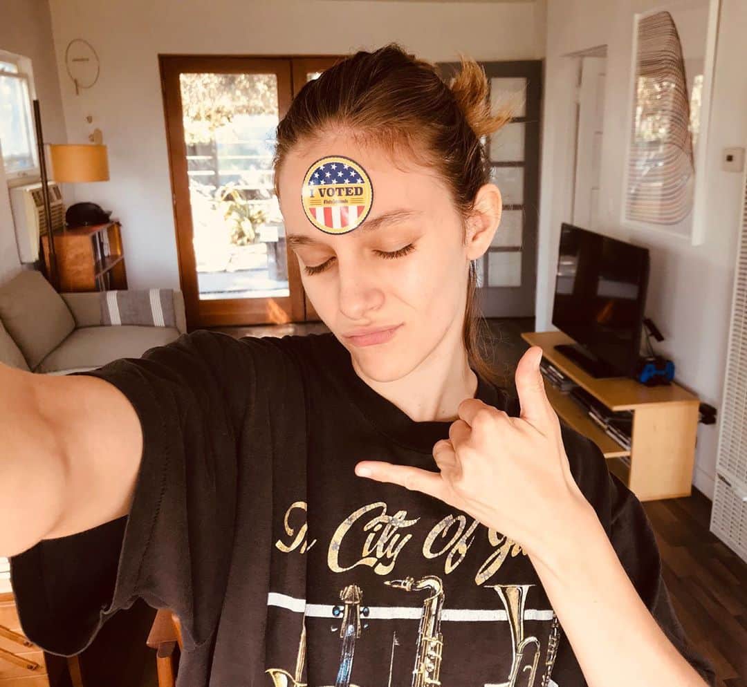 オーブリー・ピープルズのインスタグラム：「AND YOU SHOULD TOO head over to @votesaveamerica (link in description) to find out what’s on your ballot and make a voting plan」
