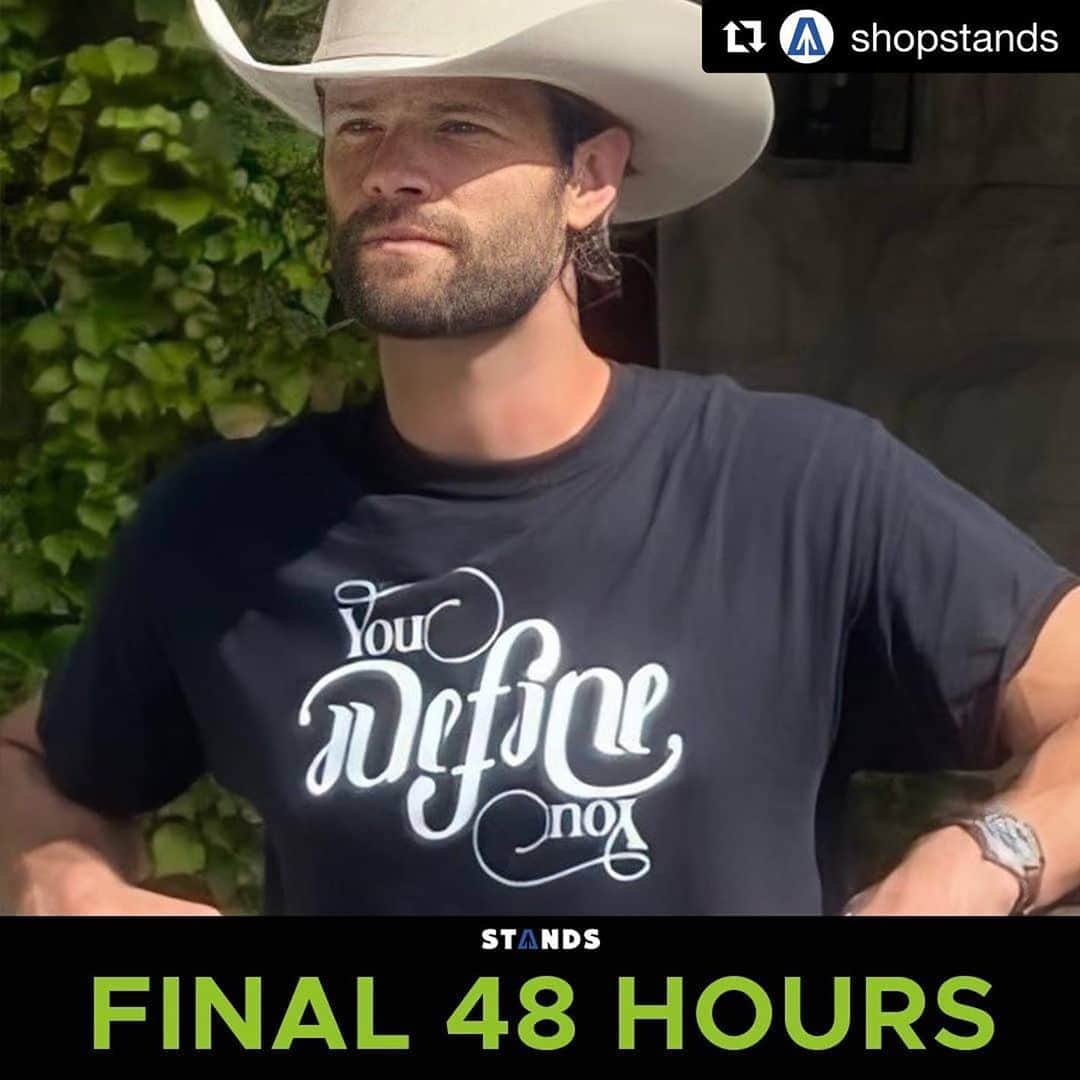 ジャレッド・パダレッキのインスタグラム：「#Repost @shopstands  ・・・ The time has come, friends. Link in bio.  . . . . . #AKF #YouDefineYou #jaredpadalecki #spnfamily」