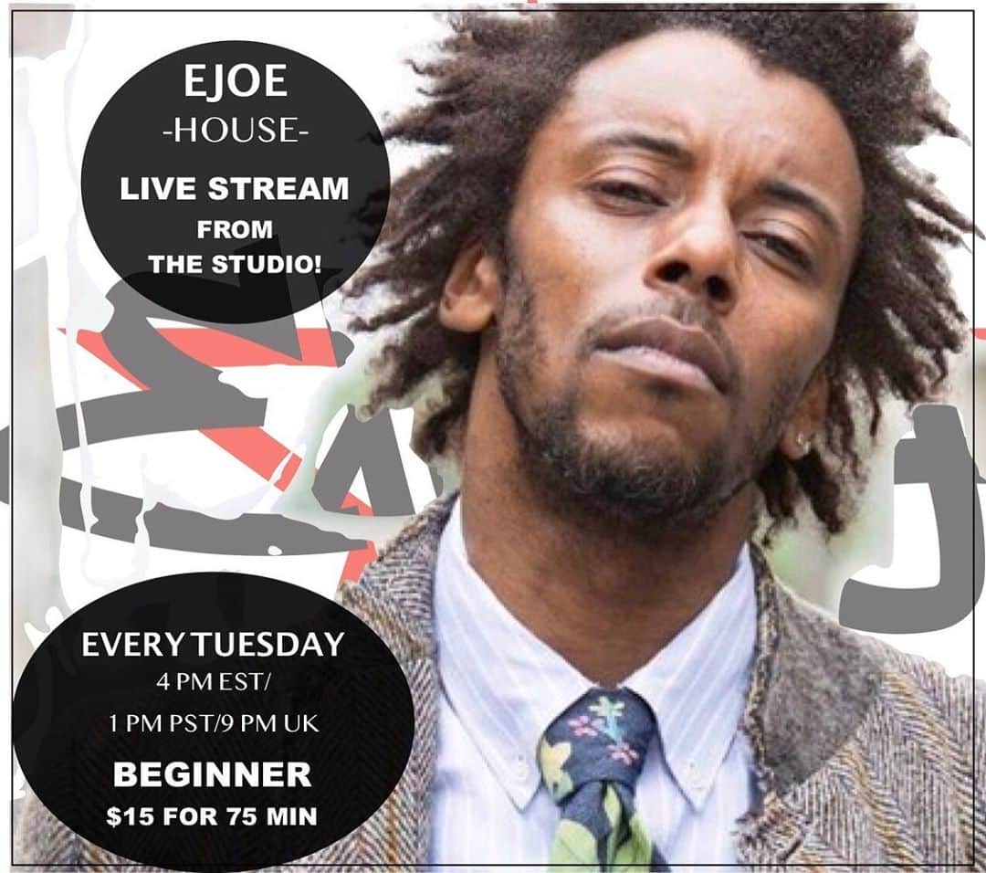 EXILE PROFESSIONAL GYMさんのインスタグラム写真 - (EXILE PROFESSIONAL GYMInstagram)「House w/ @ejoewilson TUESDAY 10.20 starting at 4pm (EST)🔥 Register NOW for class 🔗 in BIO 🙌   4-5:15pm - EJoe  Click ‘Book’ and create an account OR login in to your Mind Body account to reserve ✔️ $15 online class ✔️ Private login link will be sent via email 15 minutes prior to class start 👀  ZOOM TIPS 👀 If using 📱 Zoom app best way to go 👍 Please use ‘mute’ button when not speaking. We encourage displaying your video for teacher feedback! See you on the dance floor!」10月20日 6時12分 - expg_studio_nyc
