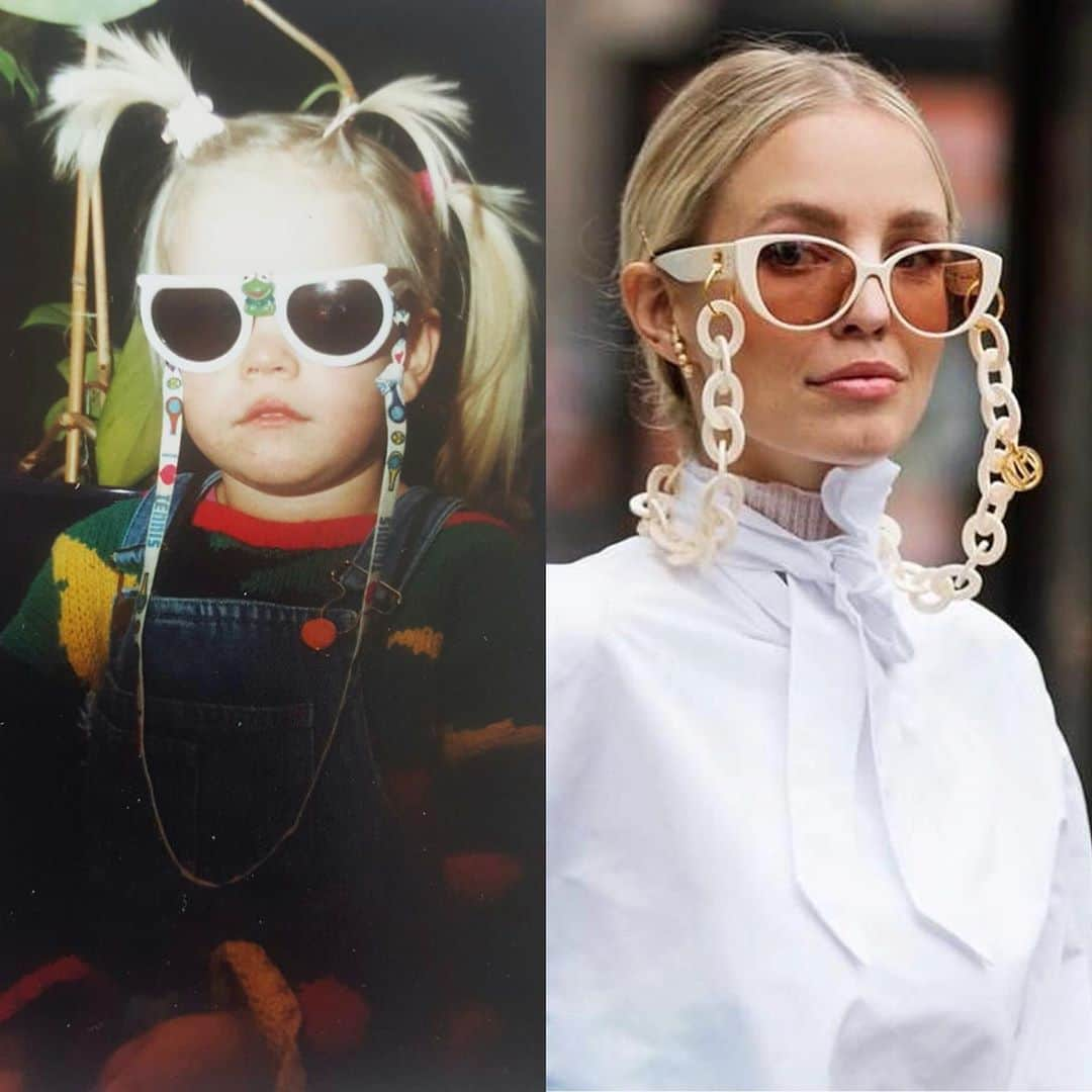 レオニー・ハンネさんのインスタグラム写真 - (レオニー・ハンネInstagram)「Looked at old pictures and realised: I’m still the same 🤓 Haters will say I’m just copying my own looks... but honestly: shoutout to my free spirited Mum who thought dressing like whatever would help my creative development and never blocked and hair/outfit idea. Yes, I went to kindergarden and school like this. 🐥」10月20日 6時28分 - leoniehanne