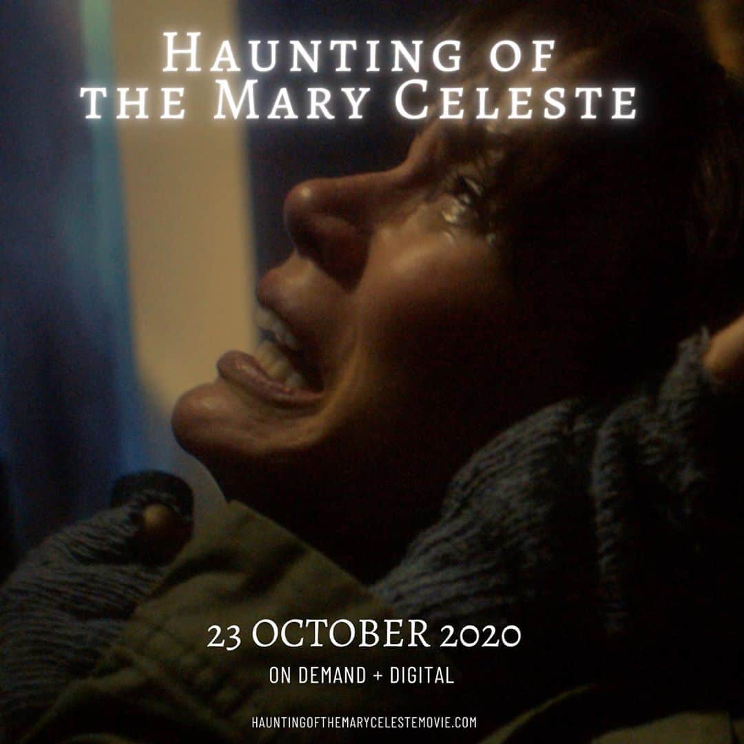 エミリー・スワローのインスタグラム：「I’ve got a thriller for you this Friday!  @hauntingofthemarycelestemovie is being released on basically every VOD platform, just in time for the spooky season!  Check it out October 23! * * * #marycelestemovie #thriller #scarymovie #halloween #maritimemystery」