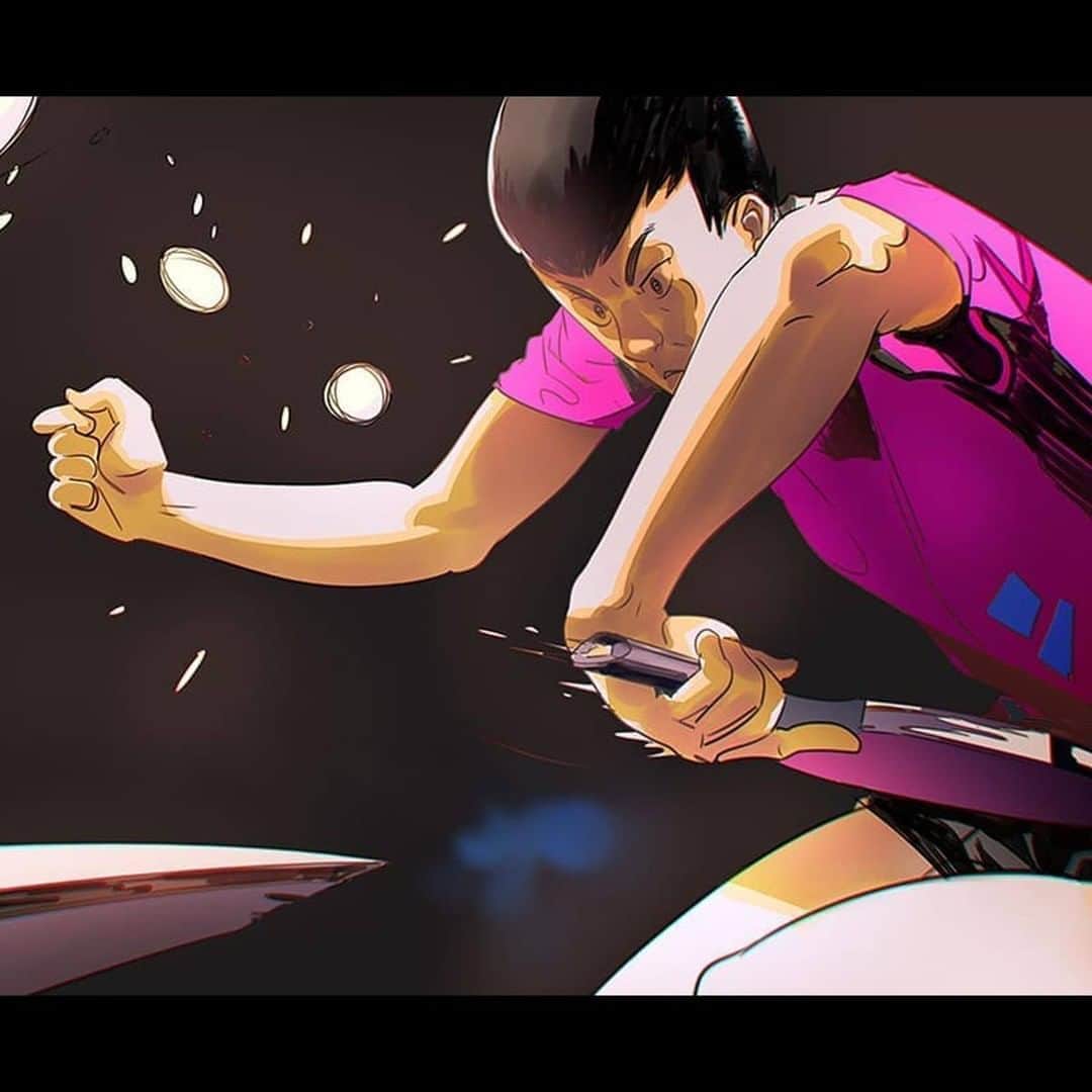 のインスタグラム：「#TableTennis #Art 🏓 @lin__yun_ju_  🖌️[ @nayth.okutri ]」
