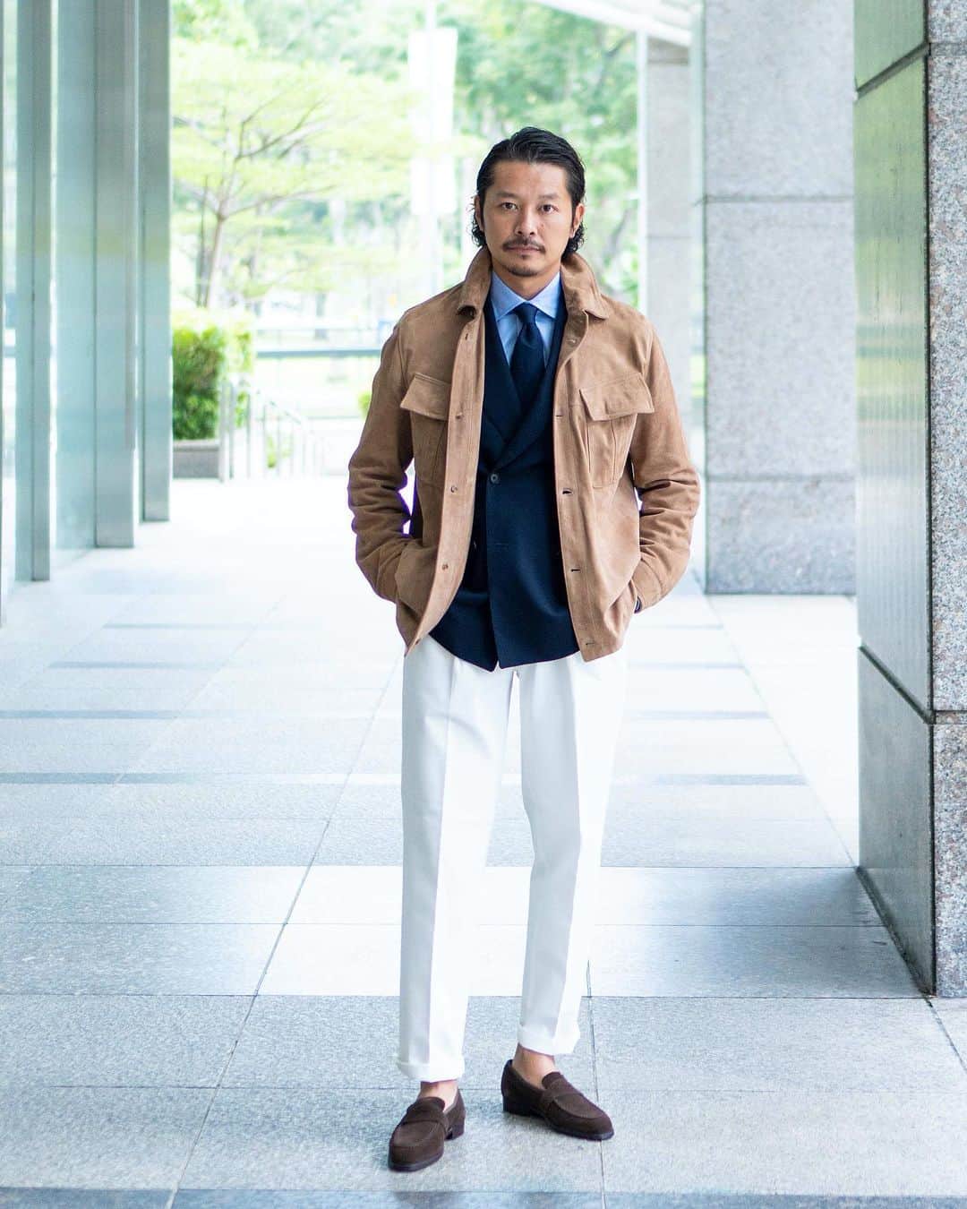 高田朋佳のインスタグラム：「Refined the Italian classic style.  ———————————————————————— #dressstyle #elegantstyle #modernclassicstyle #newclassicstyle #fashion #mensfashion #mensdressstyle #suitsstyle #dapperstyle #takadachannel」