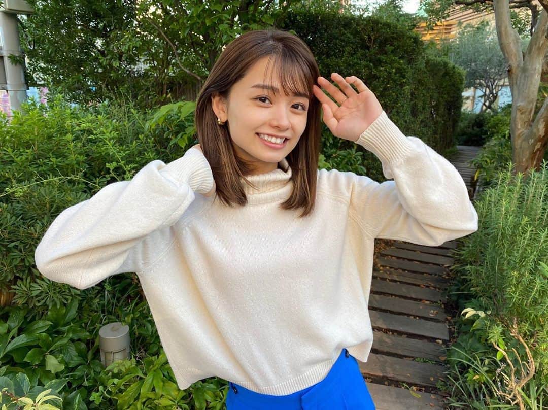 足立佳奈のインスタグラム：「今日は、 久々にお日様が☺︎☺︎  幸せな1日になったねー！ #今日の足立」