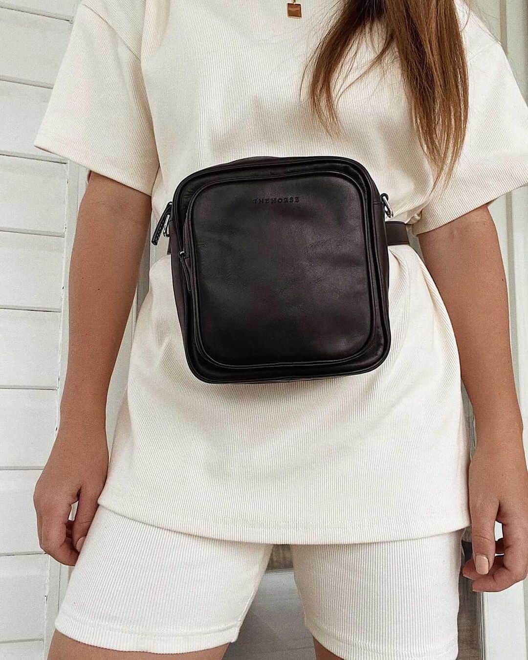 The Horseさんのインスタグラム写真 - (The HorseInstagram)「The Milly bag in black, wear her as a belt bag like @mumma_vaasa, or cross body with the interchangeable studded leather thick strap!」10月20日 18時42分 - the_horse