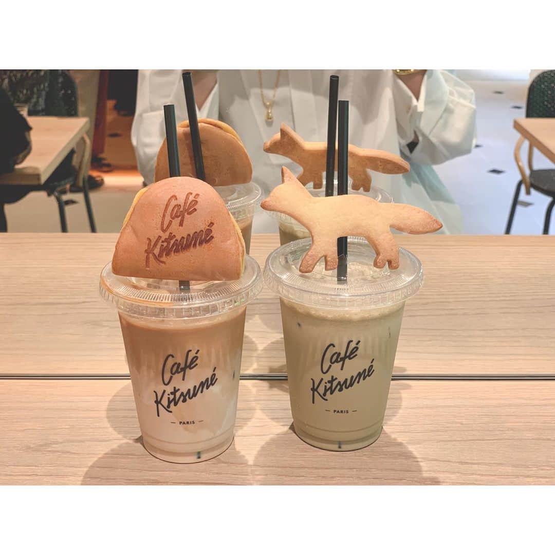 liiiiche23のインスタグラム：「・﻿ ・﻿ cafe kitsune🦊﻿ ・﻿ ・﻿ ﻿#kyoto #京都 #新風館 #cafekitsune #カフェキツネ #cafe #カフェ #京都カフェ」