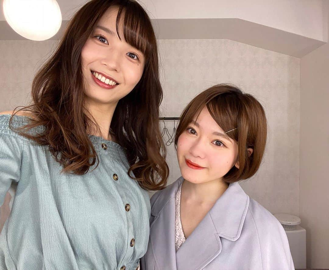 齋藤舞のインスタグラム：「・ ・ 身長差20cmカップル爆誕👯‍♀️💗  お姉ちゃんゆうりちゃん、、愛が溢れた、、🥰  共通の趣味多いからずっと話してた笑笑  好きです← misstmu2020no2」