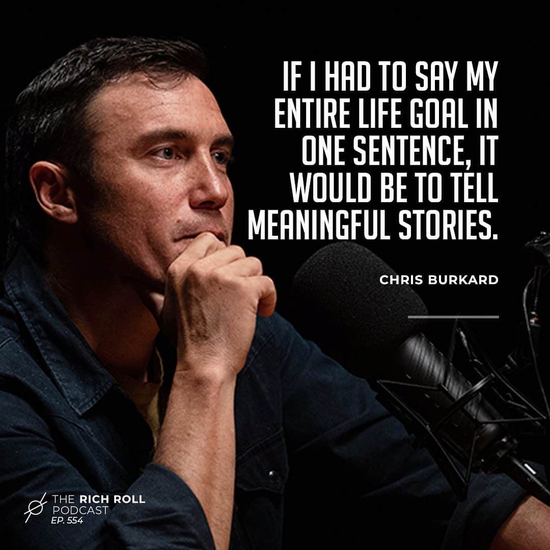 クリス・バーカードのインスタグラム：「Life sometimes provides us with reminders, opportunities to see how connected everything is. When I found myself sitting across the table from @RichRoll , sharing some of the adventures and experiences I’ve endured, I couldn’t help but laugh. His is the very voice that accompanied me in some of my darkest moments. In fact I’ve probably spent more time listening to him than I have to anyone else in my life...and now he was listening to me. I’d venture to say it is his skill and art of listening that makes his show such a sought after platform. So today I get to share with you all one of my life goals, my conversation with @richroll himself. Humbled and grateful for the opportunity, and can’t wait for the chance to do it again someday. Link in my bio or on Rich’s page.」