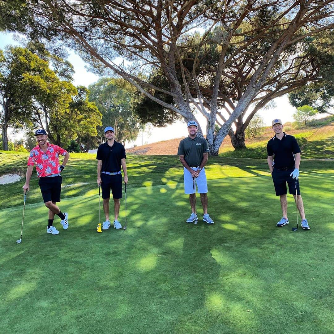 のインスタグラム：「Had fun with @ryangood24 @judahsmith @thejasonkennedy at The Saticoy Club today!! #sociallydistanced」