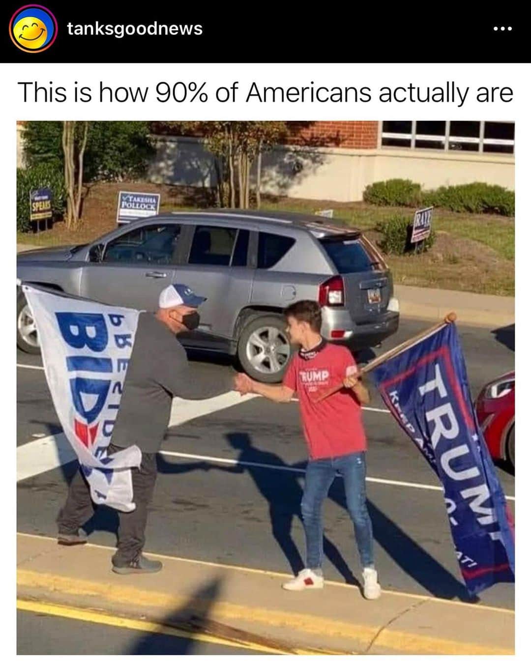 アナリン・マッコードのインスタグラム：「#LOVEthis and love your caption, @tanksgoodnews ❤️🤍💙  We all have deeply rooted beliefs which guide how we make decisions. I may never understand the personal reasons of another, but I can appreciate that at the end of the day, if people’s beliefs determine their actions then, this is personal, and I may not like it but I respect it. Now, if you ask me my opinion watch TF out 😂. Otherwise, I trust in a crazy little thing called the #quantum . #Energy is a powerful thing. #vote #vote2020」