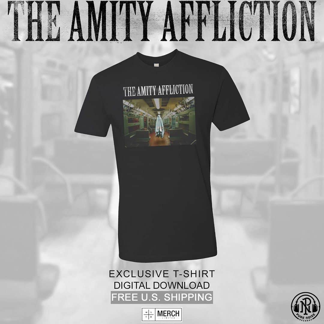 The Amity Afflictionさんのインスタグラム写真 - (The Amity AfflictionInstagram)「“Midnight Train” & “Don’t Wade in the Water” are now streaming everywhere. These were b-sides from our last record.  @purenoiserecs has this new shirt available at @merchlimited for the release. Check it all out at the link in the bio. #theamityaffliction #purenoiserecords」10月20日 13時29分 - theamityaffliction