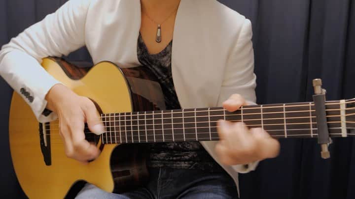 松井祐貴のインスタグラム：「Let’s enjoy！ -Original song-﻿ From 3rd Album『Passage of Time』﻿ TAB→https://www.mymusicsheet.com/YMusicOffice﻿ YouTube→https://www.youtube.com/c/YukiMatsuiOfficial﻿ ﻿ ♪﻿ ♪﻿ ♪﻿ ﻿ #yukimatsui #松井祐貴 #fingerstyle #fingerstyleguitar #fingerpicking #acoustic #acousticguitar #pickariff @pickariff #guitarsdaily @guitarsdaily #guitarstagram @guitarstagram #solosection #guitarsarebetter @guitarsarebetter #talentedmusicians #lickwars @lickwars #riffwars  @riffwars #riffwarsacoustic #pickupmusic #acousticartists #musicians #guitarplayer #instaguitar #Daddario #DaddarioStrings #schenkguitars #schenk」