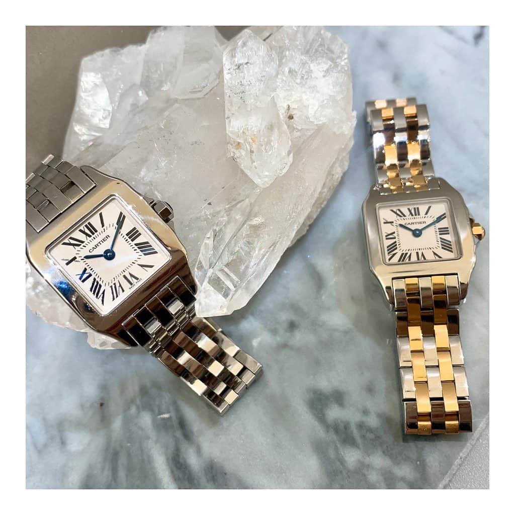 HIROBさんのインスタグラム写真 - (HIROBInstagram)「-HIROB大宮ルミネ-﻿ ﻿ ﻿ ﻿ VINTAGE CARTIER SANTOS DEMOISELLE﻿ ﻿ ヴィンテージカルティエ﻿ サントスドゥモアゼルのご紹介です。﻿ ﻿ No.19003890-699530﻿ ¥330,000+tax﻿ ﻿ No.20003890-942110﻿ ¥410,000+tax﻿  リンク先の商品に関して：こちらの時計はヴィンテージ品の為、同デザインではありますが、外装等の状態は多少異なる場合がございます。予めご了承ください。 ﻿ ﻿ 当面の間、下記のお時間に営業時間を短縮しております。﻿ ﻿ 営業時間﻿ 11:00〜20:00﻿ ﻿ お問い合わせ﻿ tel: 048-782-5383﻿ ﻿ 皆様のご来店お待ちしております🥰﻿ ﻿ ﻿ #Cartier﻿ #VintageCartier﻿ #santosdemoiselle﻿ #santos﻿ #watch﻿ #omiyalumine﻿ #omiya﻿ #hirob﻿ #baycrews﻿ ﻿ #カルティエ﻿ #ヴィンテージカルティエ﻿ #サントスドゥモアゼル﻿ #サントス﻿ #時計﻿ #大宮ルミネ﻿ #大宮﻿ #ヒロブ﻿ #ベイクルーズ﻿ ﻿ ﻿ #观看﻿ #酿酒」10月20日 14時16分 - hirob.jp