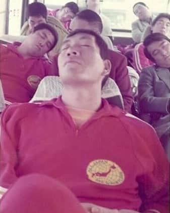 TAJIRIのインスタグラム：「old All Japan ProWrestling bus scene. #ajpw #ajpwint #wrestling #tajiri」