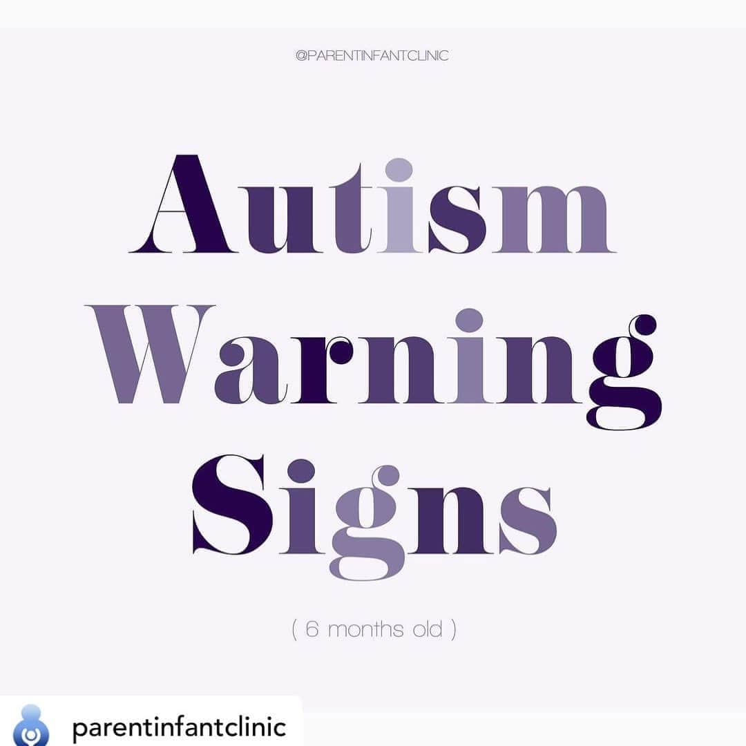 メラニー・サイクスさんのインスタグラム写真 - (メラニー・サイクスInstagram)「Good morning 😁💫 to whom it may concern ..... Go to @parentinfantclinic for the warning signs & help 💜 wishing you love and luck #autismmum Posted @withregram • @parentinfantclinic Autism warning signs (6 months old). Here are some quick autism warning signs. Did you know about them? Let us know. If you are questioning if your child has autism, send us a DM. We want to talk with you. #autismawareness #autism」10月20日 15時43分 - msmelaniesykes