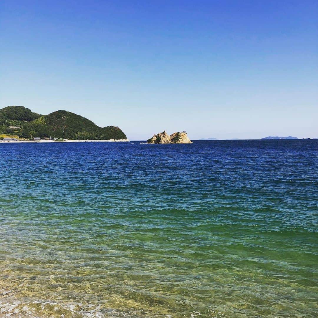 澤上竜二さんのインスタグラム写真 - (澤上竜二Instagram)「今日のランチ。 美味しいし、景色いいし完璧。 #今治#大三島#海 #ランチ#大海老#カレー #結乃屋mitsubachi」10月20日 16時16分 - sawakami.ryuji