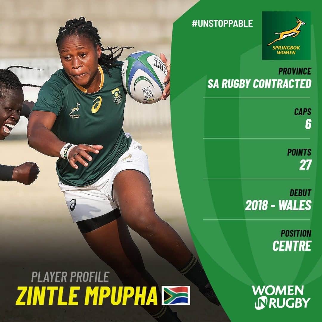 ラグビー南アフリカ代表さんのインスタグラム写真 - (ラグビー南アフリカ代表Instagram)「💪 Zintle Mpupha is 'Unstoppable' - swipe left and read more at the link in our bio.」10月20日 17時30分 - bokrugby