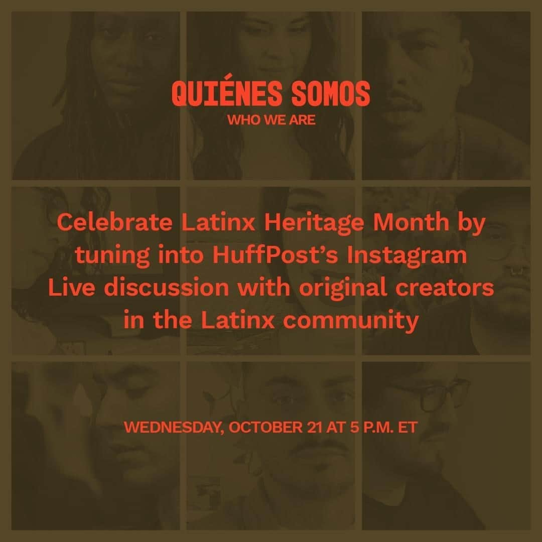 Huffington Postさんのインスタグラム写真 - (Huffington PostInstagram)「Our 2020 Latinx Heritage Month series, “Quiénes Somos,” focuses on nine amazing and original creators in the Latinx community. With a backdrop of the pandemic, solidarity and a global push for racial justice, this series explores the inspirations behind their creations.⁠ ⁠ Join us as we sit down with a few of the key creators and provide a glimpse into their inspiring visual storytelling and impact on everyday lives and beyond.」10月21日 4時02分 - huffpost