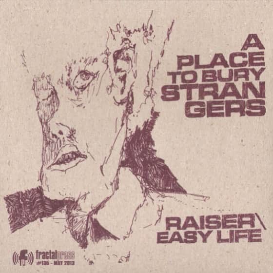 A Place to Bury Strangersのインスタグラム：「In celebration of Rare Meat being released on Spotify this week,   Here’s the cover of the Raiser/Easy Life 7” that was released by Greek label  Fractal Press in May of 2013.  Have a listen to the thunderous Raiser here:  https://open.spotify.com/track/6ujKQ7KZk1zGTOSocnyhrn?si=bhzhfgVkSjOsvEQRda7pbQ  (Link In Bio)  #raremeat #raiser #easylife #fractalpress #greece #aptbs #aplacetoburystrangers #7inch #seveninch #vinyl」