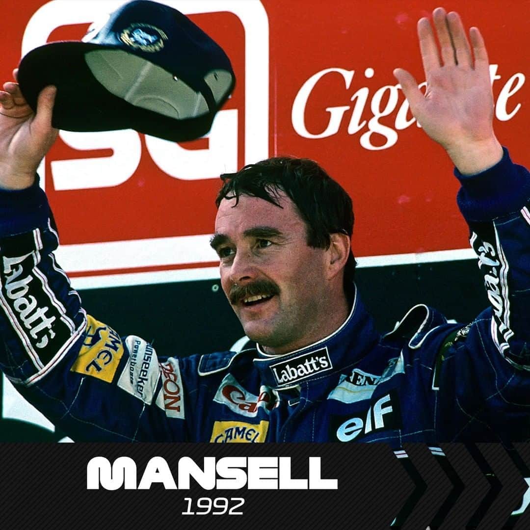 のインスタグラム：「The last 5️⃣ winners of the #PortugueseGP - who's next? 🏆⁣ ⁣ #F1 #Formula1 #Mansell #Schumacher #DamonHill #Coulthard #Villeneuve」