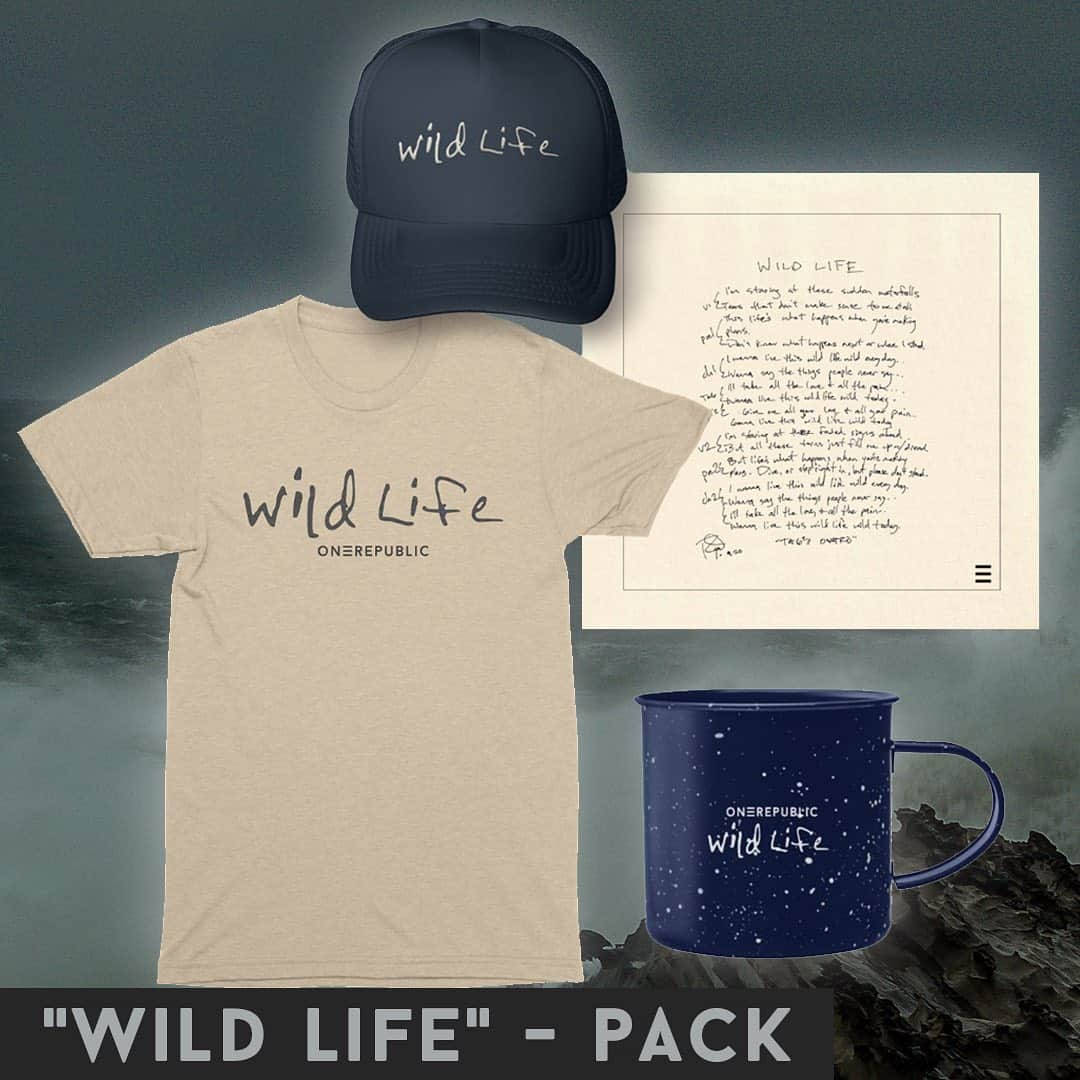 OneRepublicさんのインスタグラム写真 - (OneRepublicInstagram)「“Wild Life” Collectable Packs available now featuring handwritten lyrics by Ryan, custom handmade frames, journals, mugs, hoodies and more. OneRepublic.com/store」10月21日 4時36分 - onerepublic