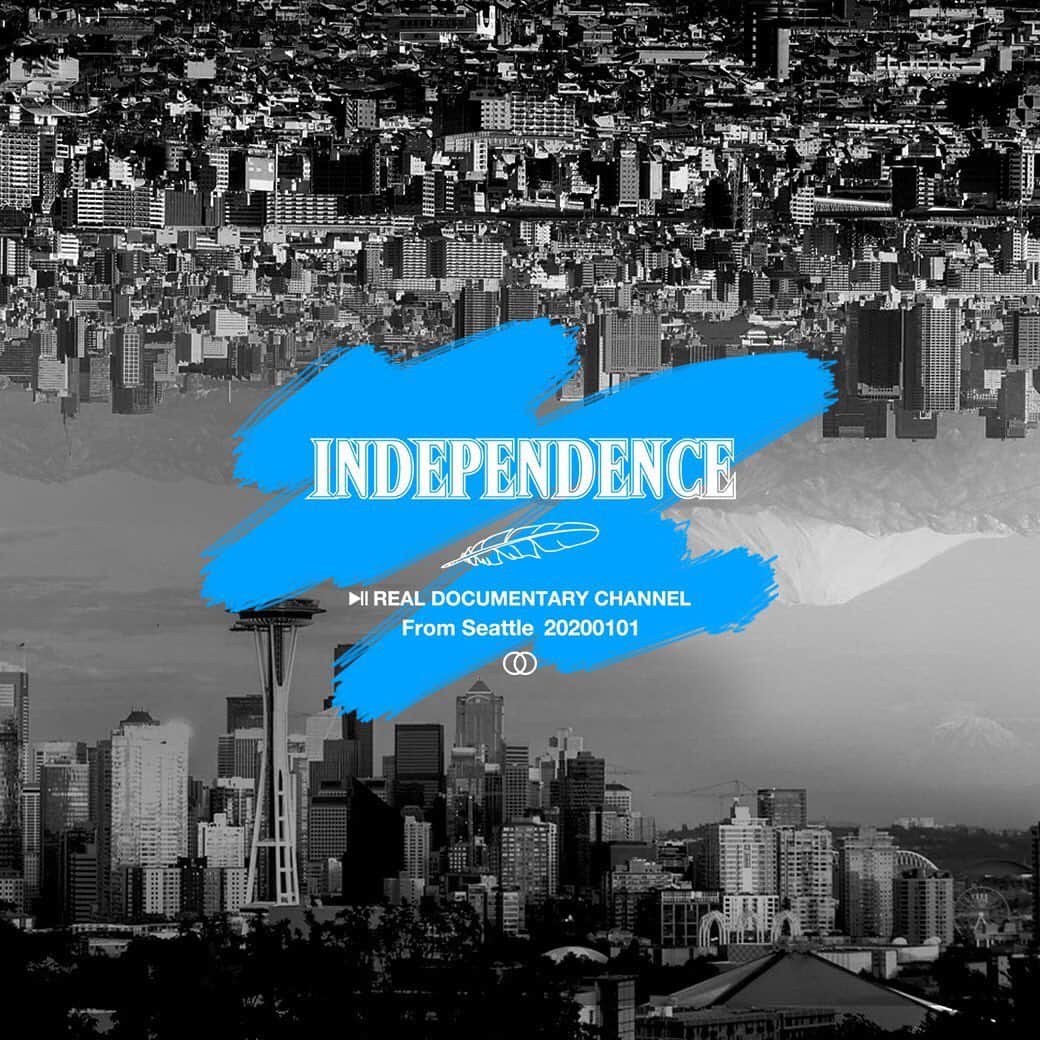 ジローのインスタグラム：「『INDEPENDENCE』  ▶︎II　 REAL DOCUMENTARY CHANNEL From Seattle 20200101  Coming Soon....」