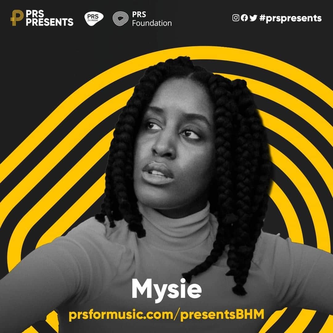 PRS for Musicさんのインスタグラム写真 - (PRS for MusicInstagram)「Performing at #PRSPresents #BlackHistoryMonth on Thurs 22 Oct - @mmmmysie  Brought up as the granddaughter of a renowned Ugandan jazz musician, making music from her bedroom in South London Mysie was immersed in a rich music scene before releasing her debut EP in 2019 and earning praise from the likes of Hunger, The Line of Best Fit, Clash, Dork, TMRW, Galdem and The Independent who included her in their top tips for 2020. Recently awarded the Ivor Novello’s new Rising Star Award Mysie’s been hailed “one of the brightest and most unique voices in British music today” (When The Horn Blows).」10月20日 20時55分 - prsformusic