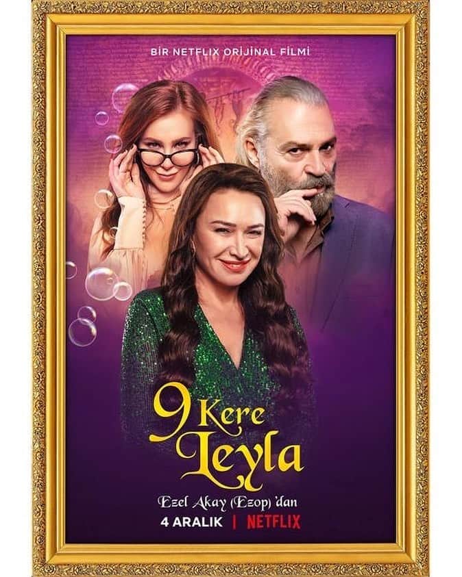 Elcin Sanguのインスタグラム：「Ezel Akay (Ezop)’dan 9 Kere Leyla, 4 Aralık’ta sadece Netflix’te! #9KereLeyla #Netflix @netflixturkiye」