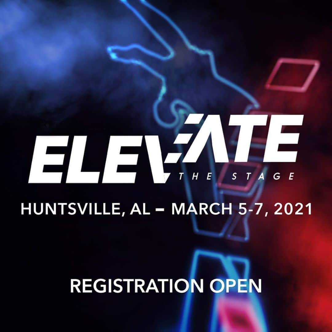 のインスタグラム：「#ad Are you ready for Elevate The Stage 2021⁉️The time has come! Registration for @ElevateTheStage 2021 is officially OPEN! 🎉  🤸‍♀️ Registration link can be found in @elevatethestage bio! 📍  Huntsville, AL  📅  March 5-7」