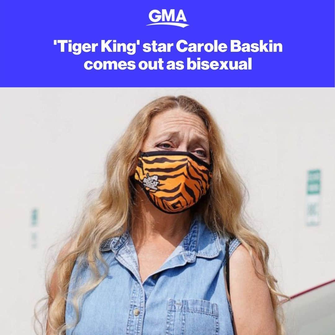 Good Morning Americaさんのインスタグラム写真 - (Good Morning AmericaInstagram)「Former "Dancing With the Stars" contestant and "Tiger King" star Carole Baskin opened up about her sexuality on Monday. "I have always considered myself to be bisexual, even though I've never had a wife." Link in bio for more.」10月20日 23時00分 - goodmorningamerica
