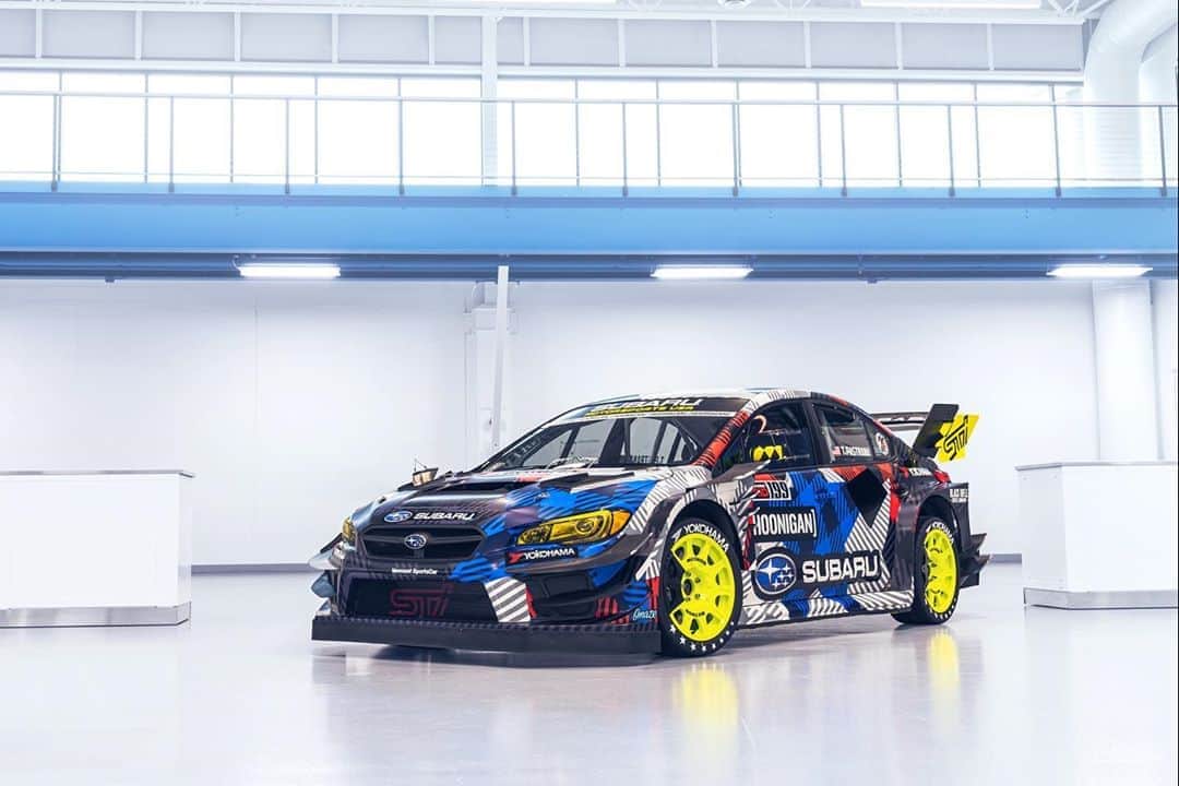 のインスタグラム：「The wildest Subaru STI ever built is a beast! Check out @TravisPastrana’s all-new livery, made just for Gymkhana. #BacktoSubaru」