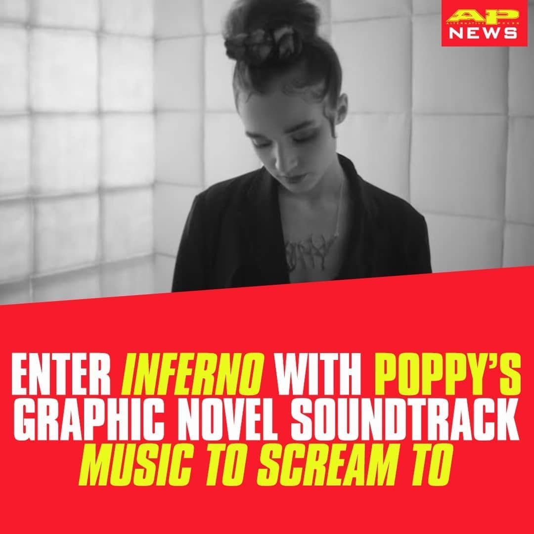 Alternative Pressさんのインスタグラム写真 - (Alternative PressInstagram)「LISTEN: Discover another side of @impoppy in her second graphic novel ‘Poppy’s Inferno’ and accompanying soundtrack ‘Music To Scream To’⁠ LINK IN BIO⁠ .⁠ .⁠ .⁠ #poppy #impoppy #inferno #poppyinferno #musictoscreamto #poppymusictoscreamto #graphicnovel #altpress #alternativepress」10月21日 5時01分 - altpress