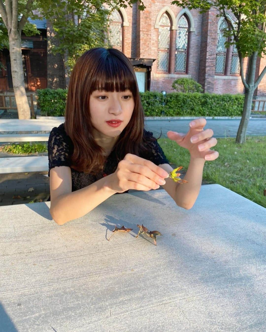 谷口萌衣子さんのインスタグラム写真 - (谷口萌衣子Instagram)「初めて同志社大学に潜入〜っ🏃🏻‍♀️ 地下鉄の駅と直結しててびっくりした！  秋やなあ🍁  photo by あゆみ♡  #ミスキャンパス立命館」10月20日 23時48分 - moeko_taniguchi