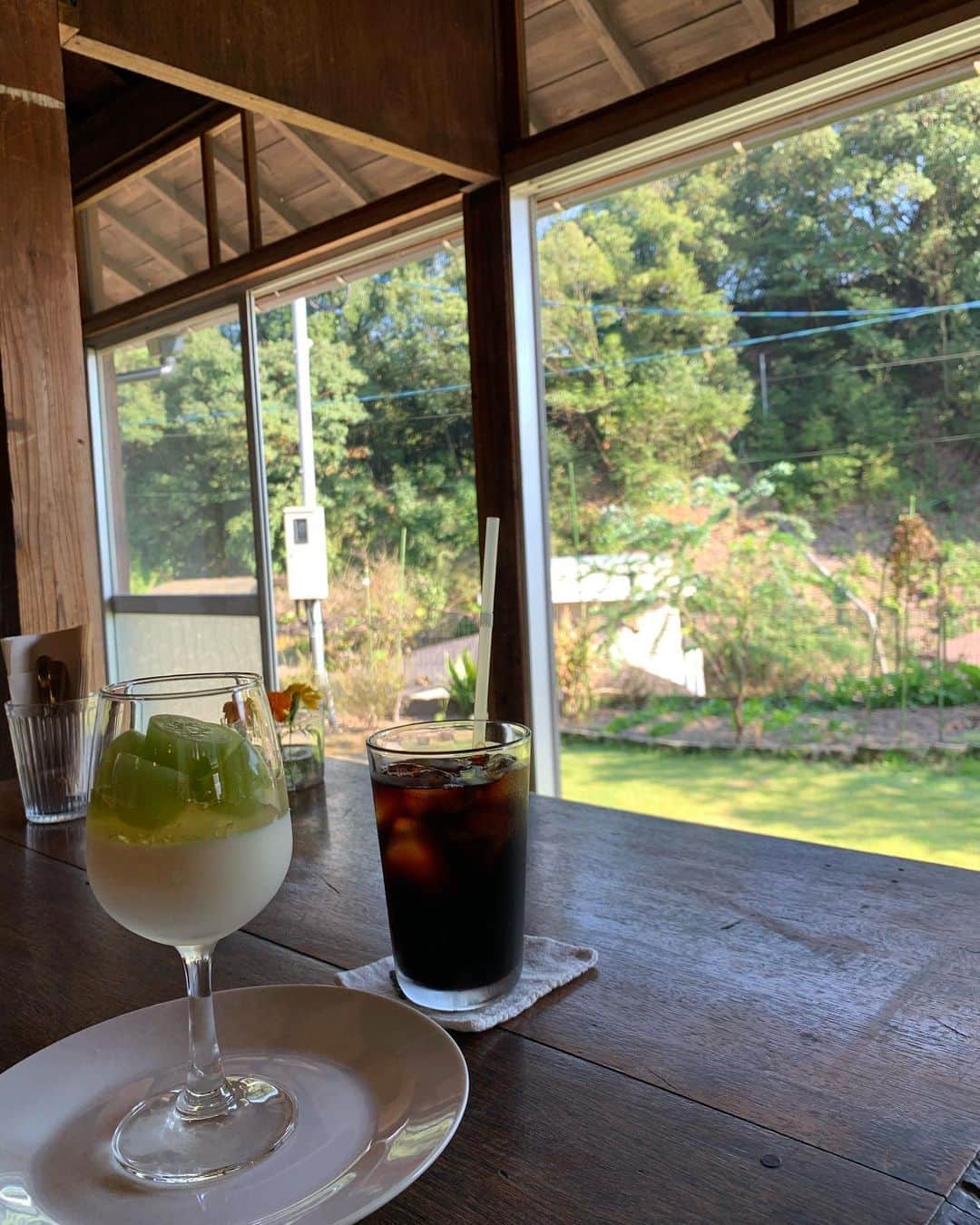 のインスタグラム：「﻿ 　﻿ 先日のカフェ☕️﻿ ﻿ こちらもよきでした！﻿ まったりした〜🌾﻿ ﻿ ﻿ #鹿児島カフェ」